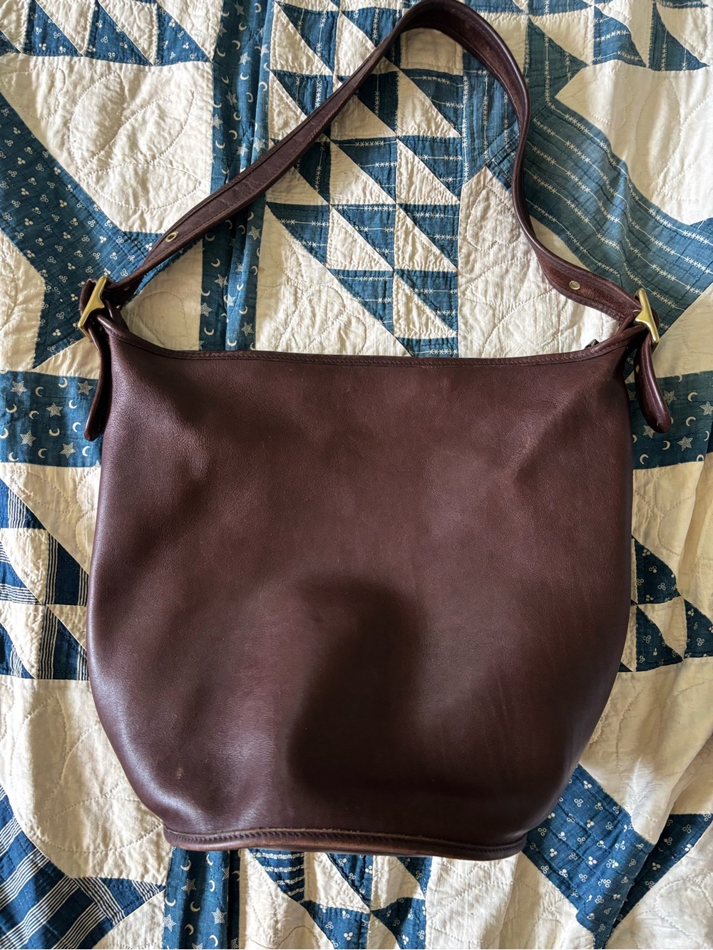 Vintage Coach 9085 XL Duffle Mahogany Brown
